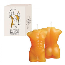 orange torso massage candle with box