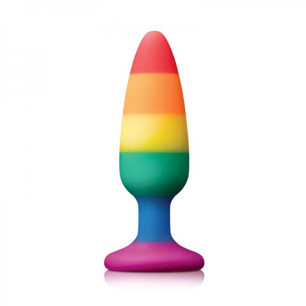 Colours Pride Edition Rainbow Silicone Butt Plug  - Medium
