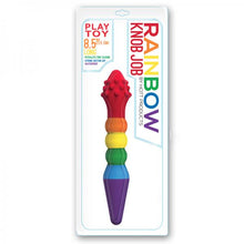 Rainbow Knob Job Dual-Ended Textured Dildo