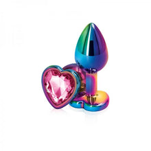 Holographic Jeweled Heart Butt Plug (Pink Gemstone)