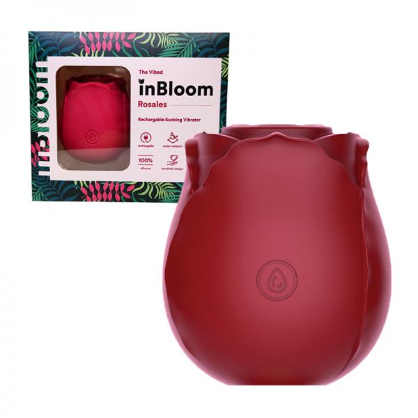In Bloom Rosales Rose Suction Stimulator - Red
