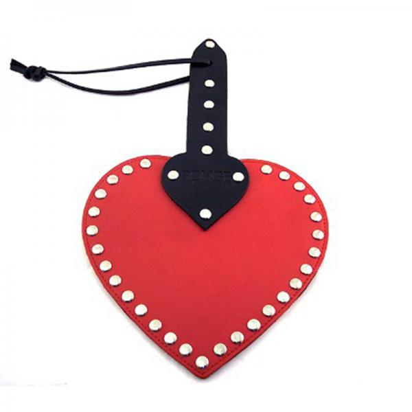 Riveted Leather Heart Spanking Paddle