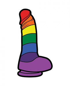 Rainbow Dildo Sex Toy Enamel Pin by Wood Rocket