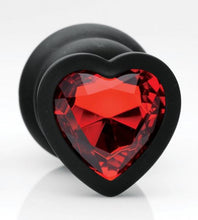 Red Gemstone Heart Silicone Anal Training Kit (3-Piece Set)