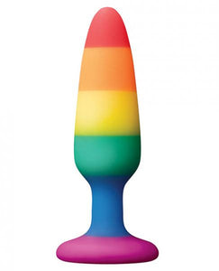 Colours Pride Edition Rainbow Silicone Butt Plug  - Small